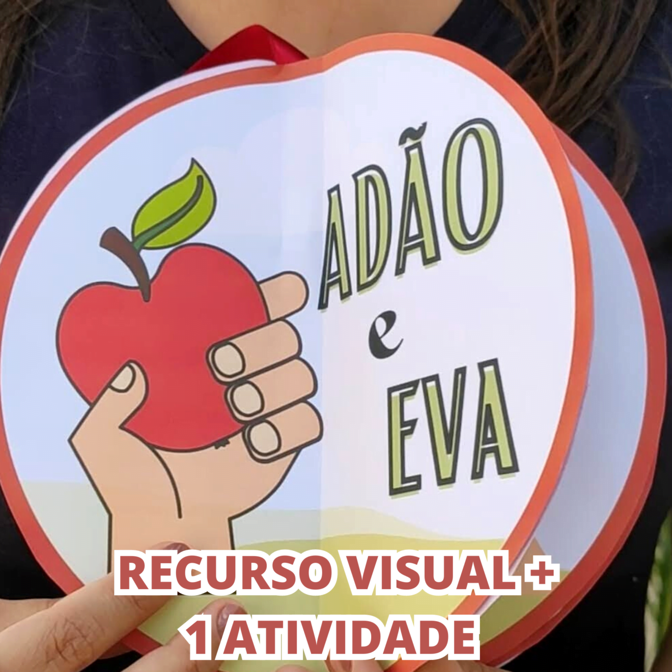 Adão e Eva Recurso visual 1 atividade Evangelizando uma Criança