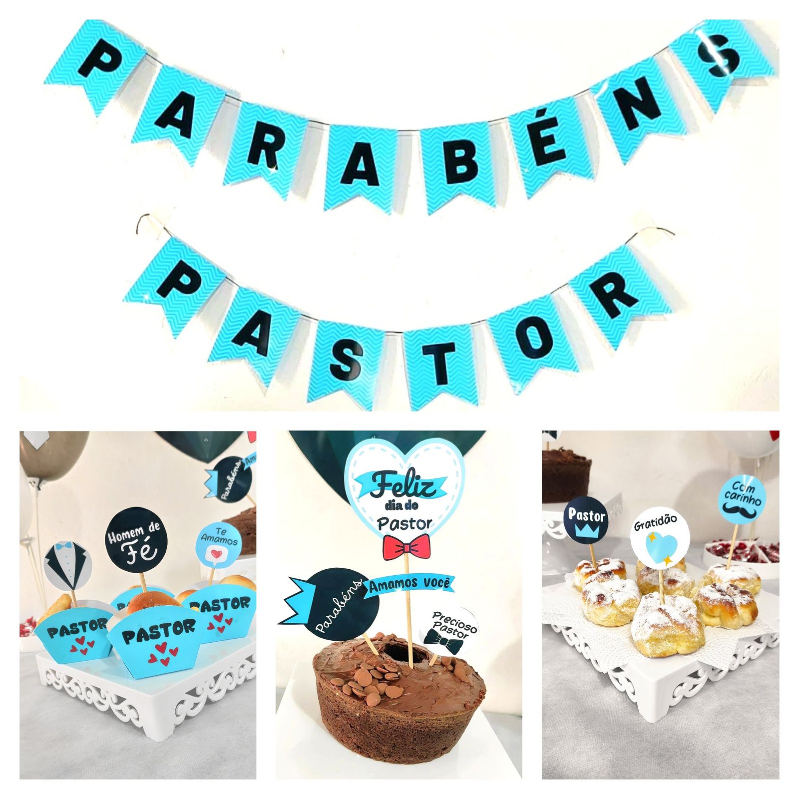 Kit festa – DIA DO PASTOR – Evangelizando uma Criança