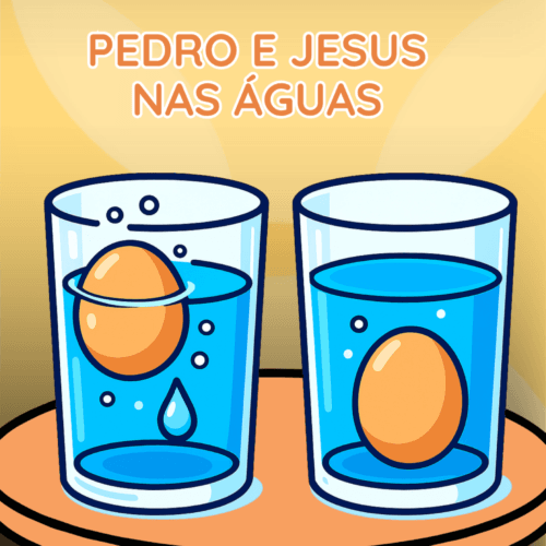 Pedro e Jesus nas águas